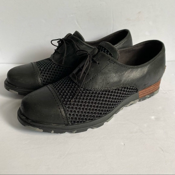 Sorel Major Oxford black leather and mesh 7.5 - Picture 2 of 14